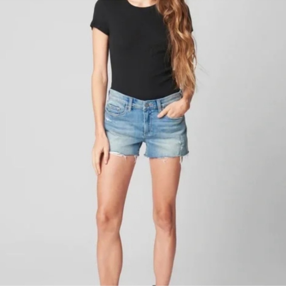 Blank NYC | Anthropologie cutoff denim high rise light wash jean shorts s…
